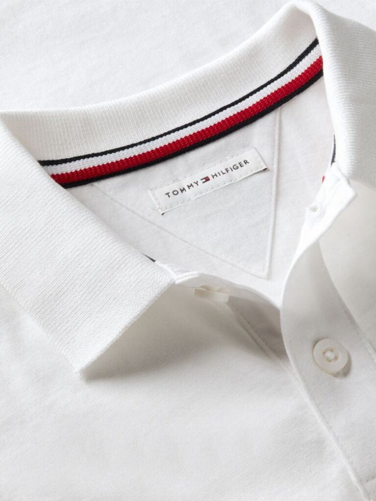 White Regular Fit Logo Polo Shirt  Boys