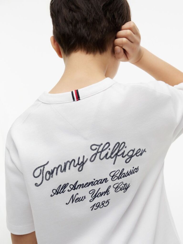 White Logo Graphic T-Shirt  Boys