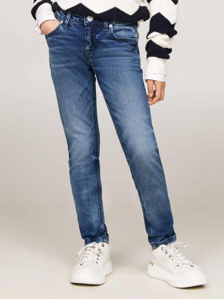 Blue Nora Faded Dark Wash Skinny Jeans  Girls