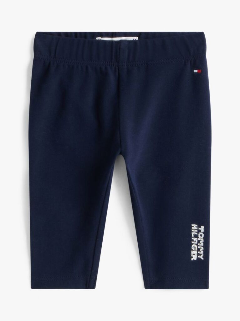 Blue Logo Embroidery Leggings  Newborn