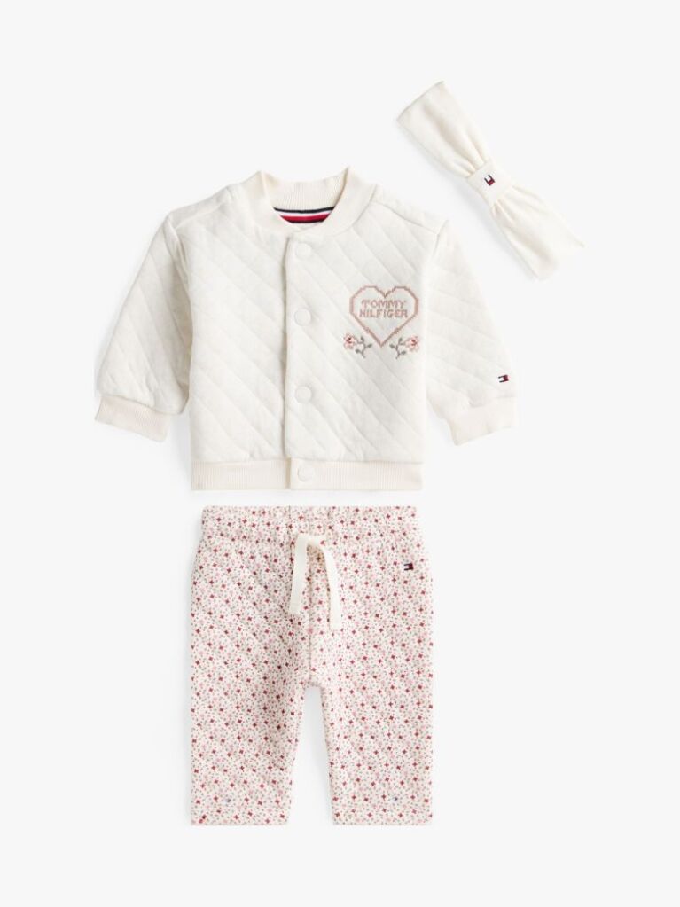 Beige Bomber And Pant Set Giftbox  Newborn
