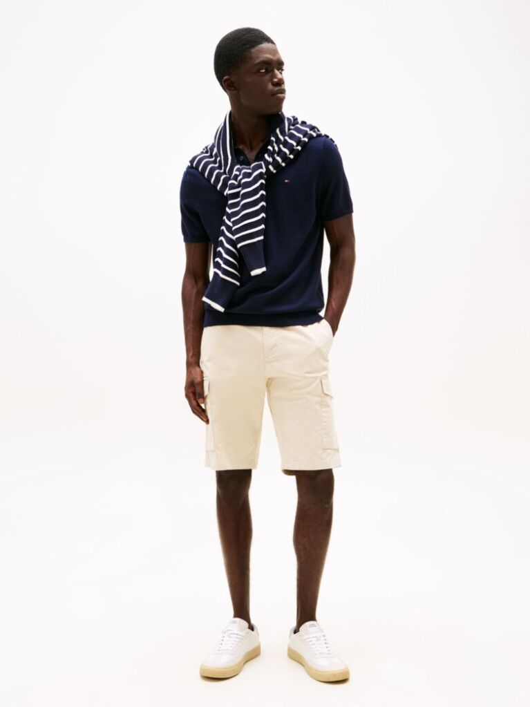 Beige 1985 COLLECTION TWILL CARGO SHORTS  Men
