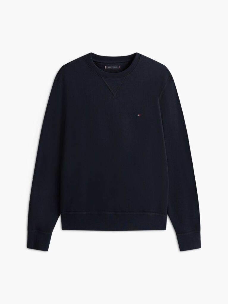 Blue Fleece Crew Neck Sweatshirt  Men