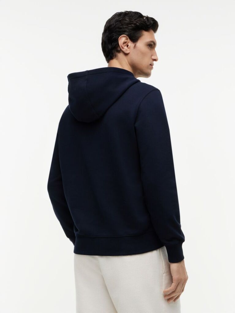 Blue Flag Embroidery Terry Hoody  Men
