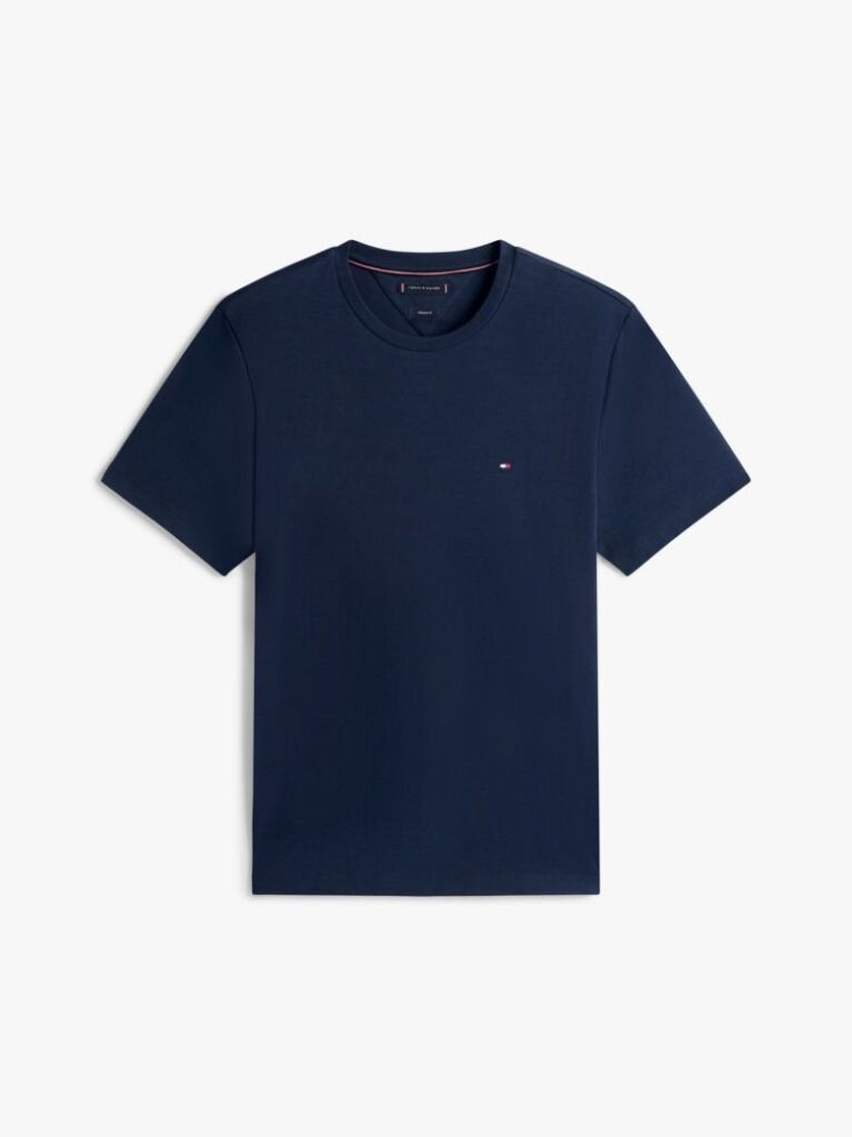 Blue Interlock Knit T-Shirt  Men