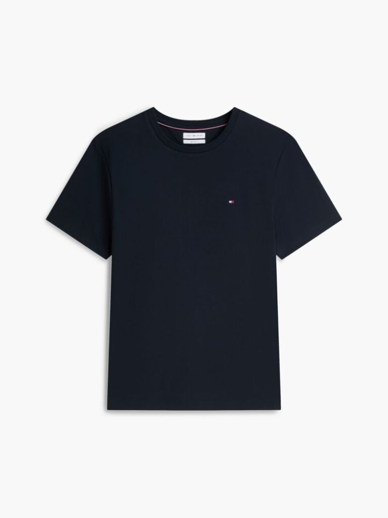 Blue Interlock Knit T-Shirt  Men