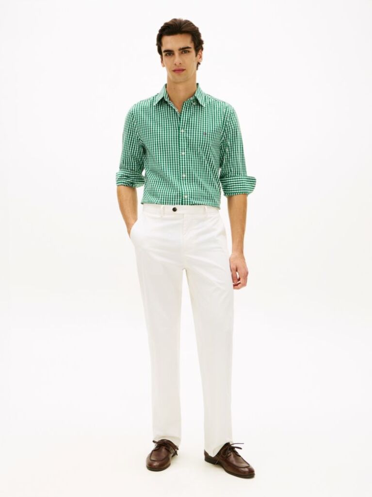 Multi TH Flex Regular Fit Gingham Check Poplin Shirt  Men