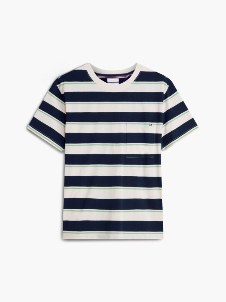 Multi Mixed Stripe Relaxed Jersey T-Shirt  Men