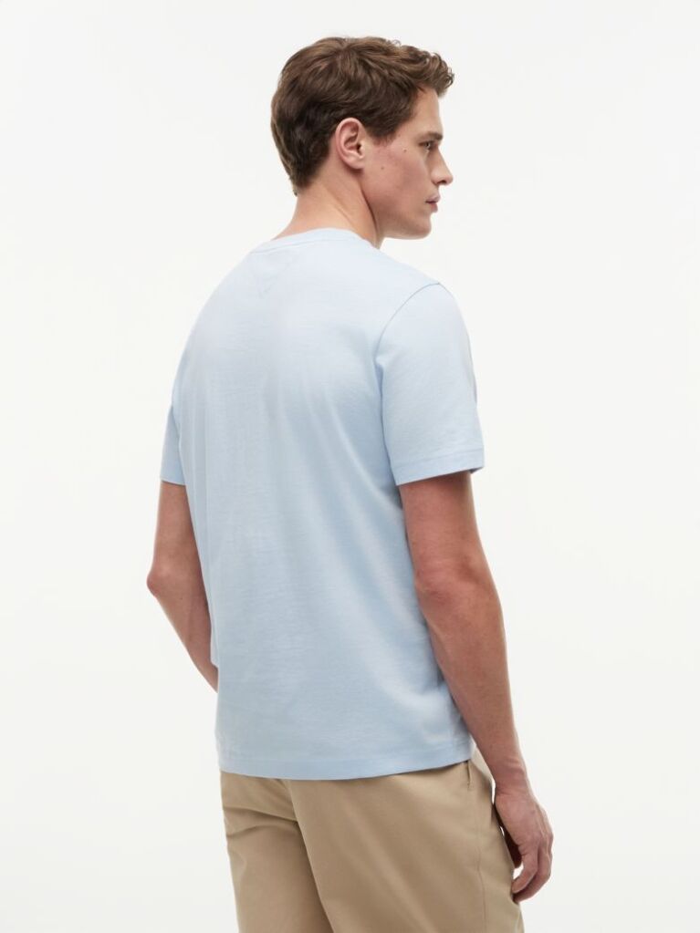 Blue Logo Jersey Crew Neck T-Shirt  Men