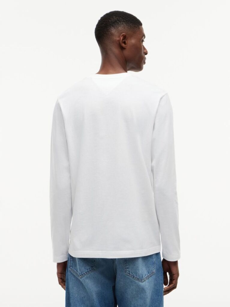 White Logo Long Sleeve T-Shirt  Men