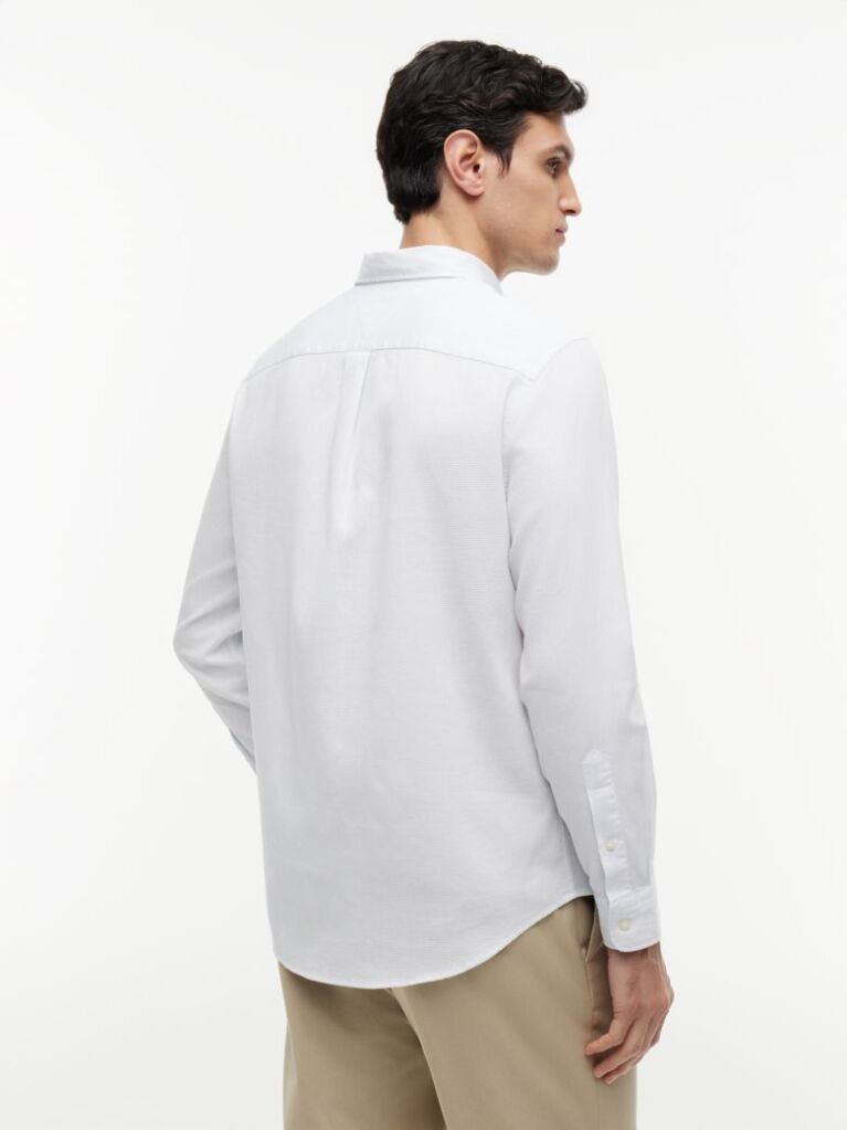 Blue TH Flex Regular Fit Dobby Shirt  Men
