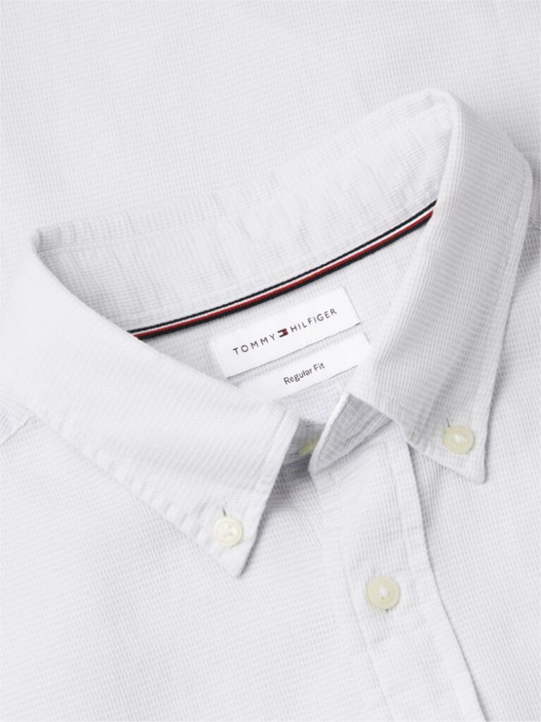 Blue TH Flex Regular Fit Dobby Shirt  Men