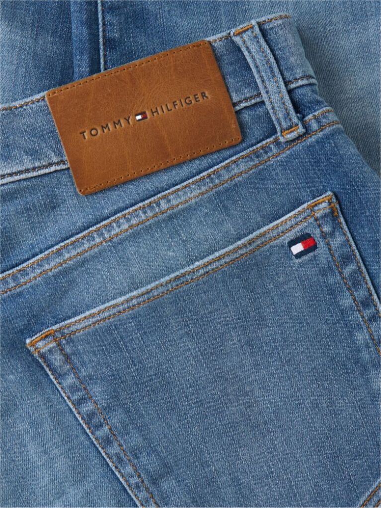 Blue Bleecker Whiskered Faded Slim Jeans  Men