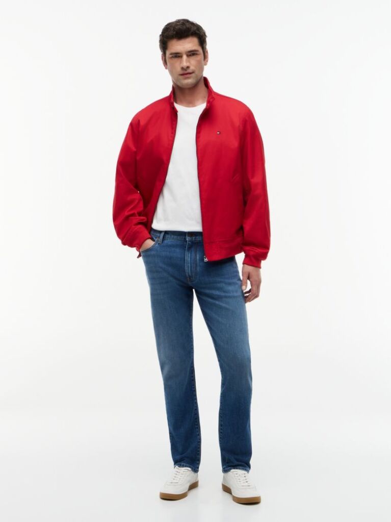 Blue Denton Straight Leg Jeans  Men