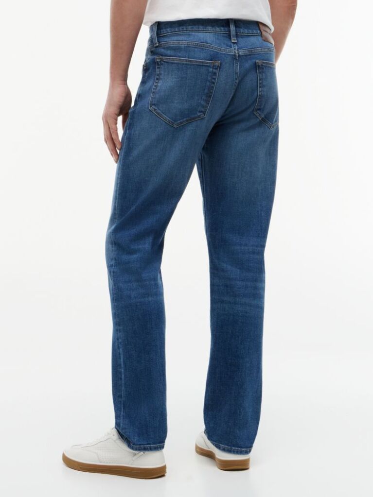 Blue Denton Straight Leg Jeans  Men
