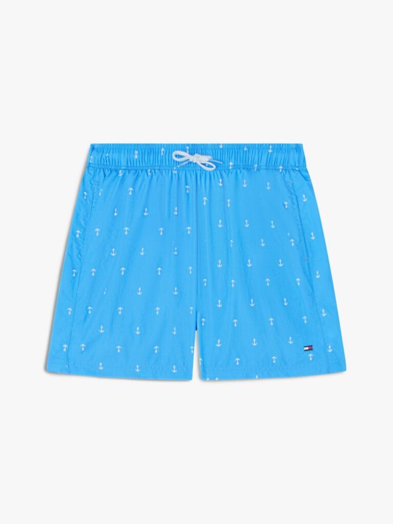 Blue Print Mid Length Swim Shorts  Boys