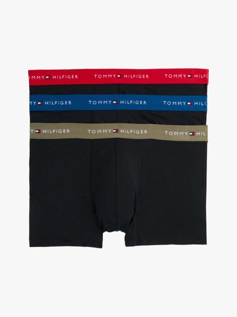 Multi 3-Pack Logo Waistband Trunks  Men