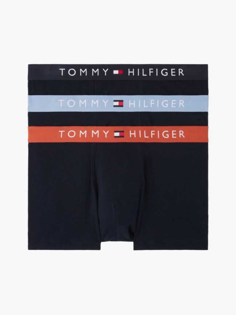 Multi 3-Pack TH Original Logo Waistband Trunks  Men