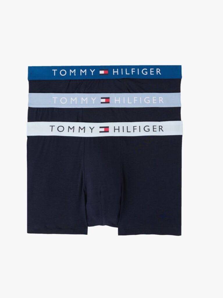 Multi 3-Pack TH Original Logo Waistband Trunks  Men