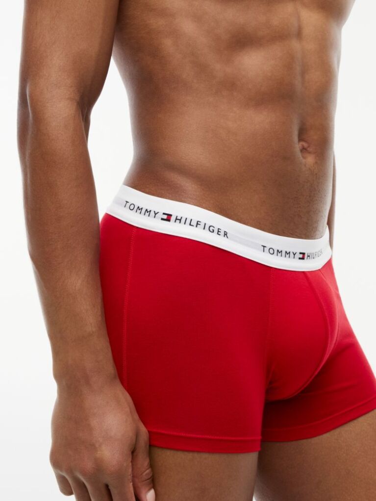 Multi 3-Pack Signature Repeat Logo Waistband Trunks  Men