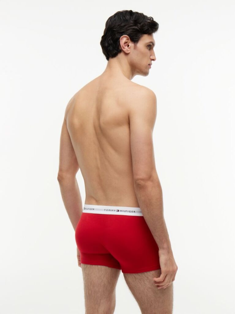 Multi 3-Pack Signature Repeat Logo Waistband Trunks  Men