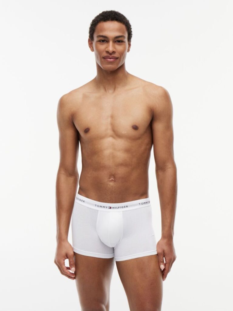 Multi 3-Pack Signature Repeat Logo Waistband Trunks  Men