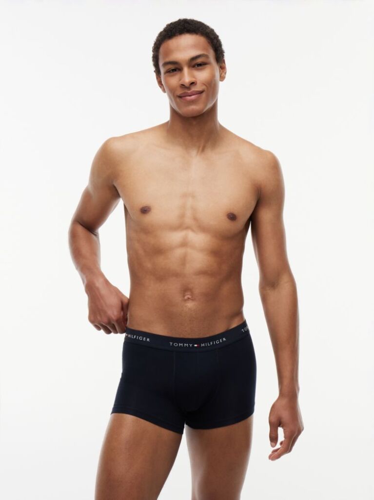 Multi 3-Pack Signature Repeat Logo Waistband Trunks  Men
