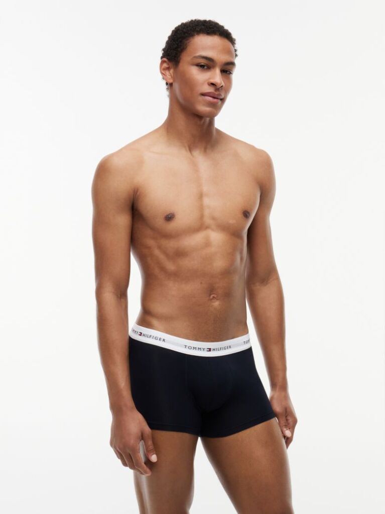 Multi 3-Pack Signature Repeat Logo Waistband Trunks  Men