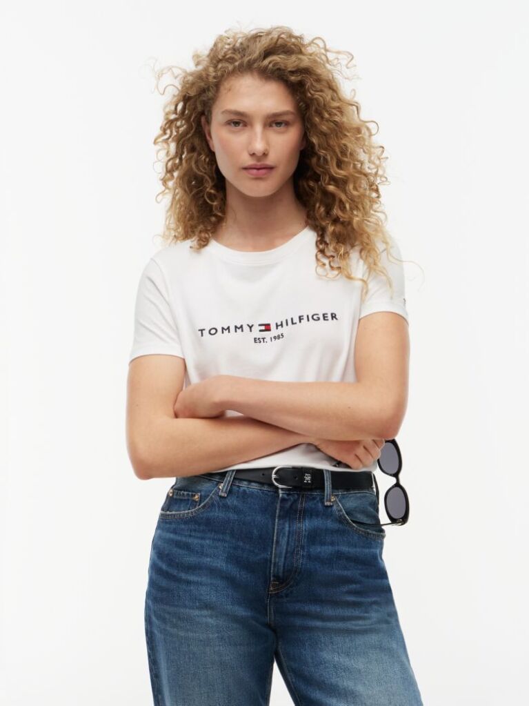 White ORGANIC COTTON T-SHIRT AND LOGO  Women