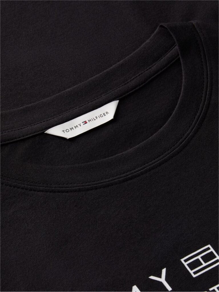 Black Logo Crew Neck T-Shirt  Women