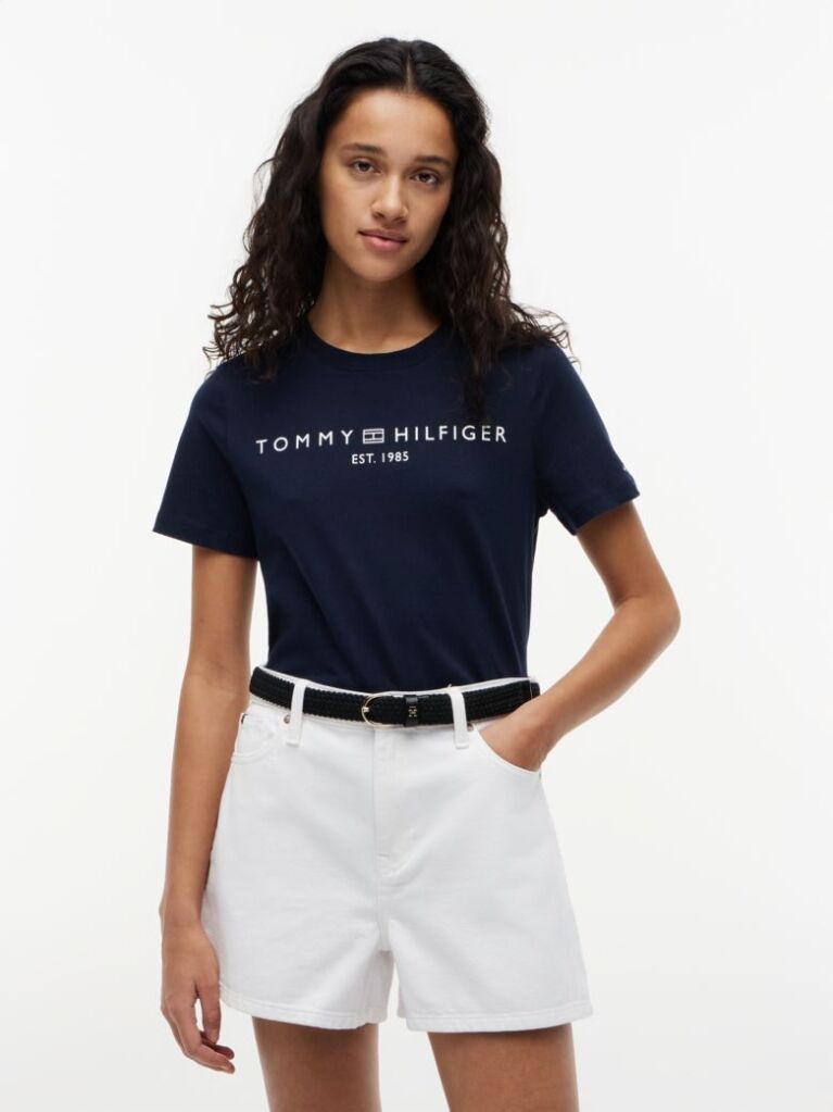 Blue Logo Crew Neck T-Shirt  Women