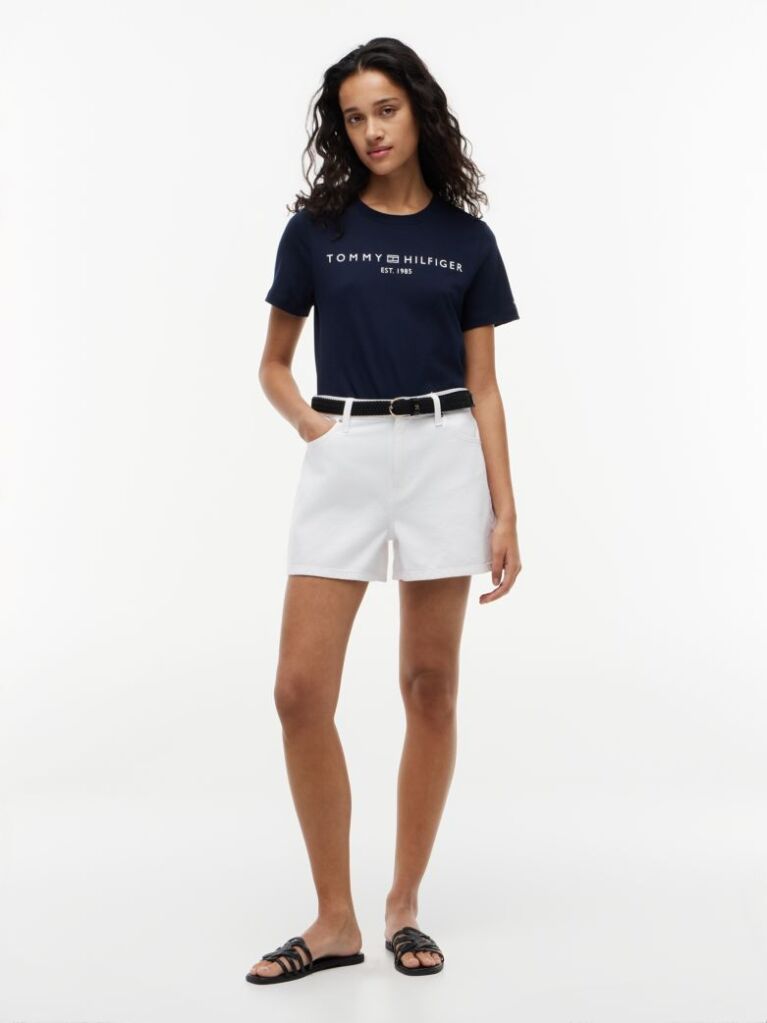 Blue Logo Crew Neck T-Shirt  Women