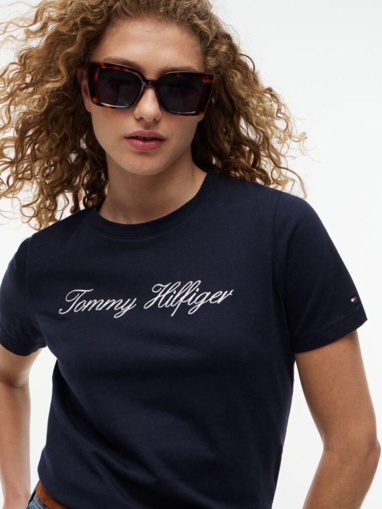 Blue Regular Crew Neck T-Shirt  Women