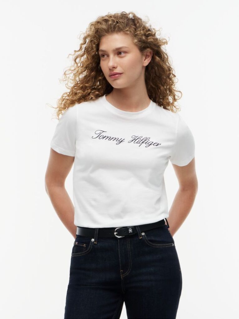 White Regular Crew Neck T-Shirt  Women