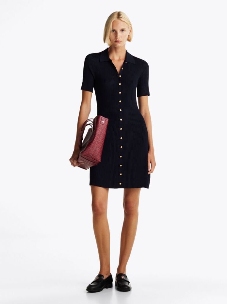 Multi Button-Thru Mini Polo Dress  Women