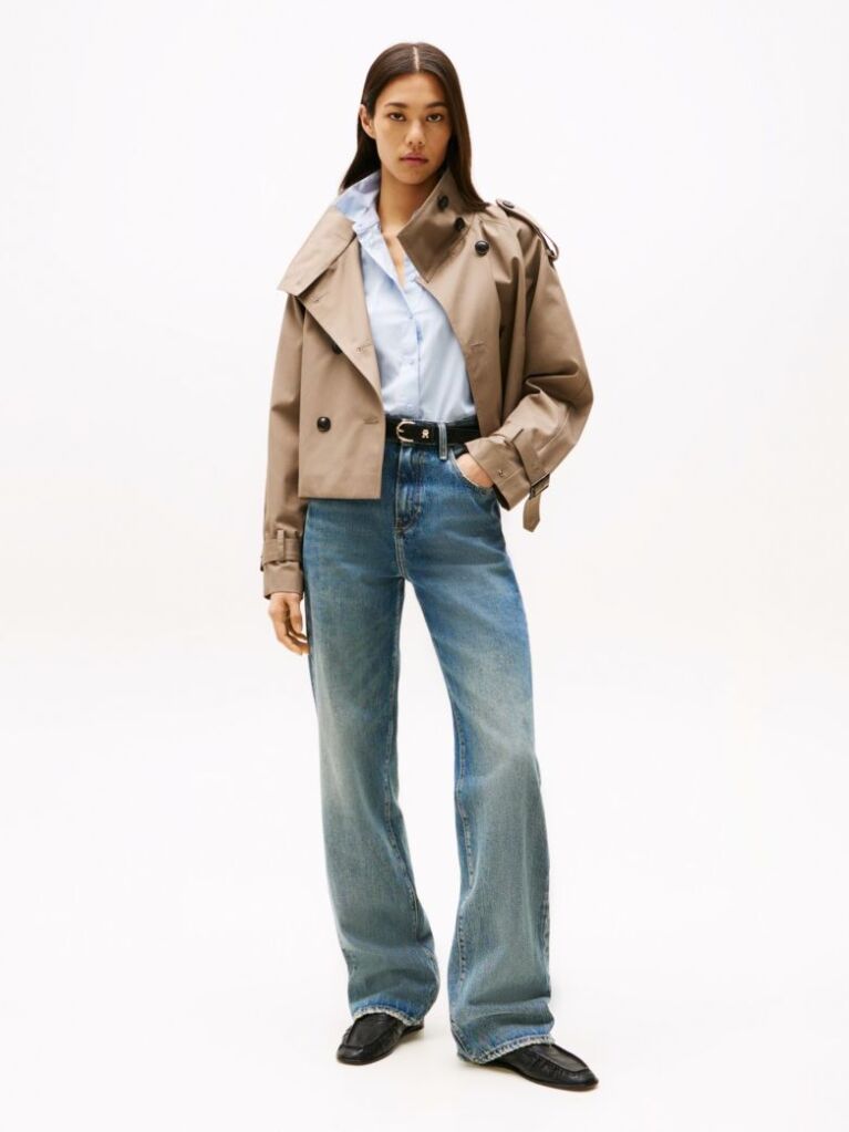 Blue High Rise Relaxed Bootcut Jeans  Women