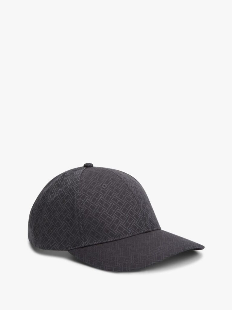 Black Corporate Flag Jacquard Baseball Cap  Men