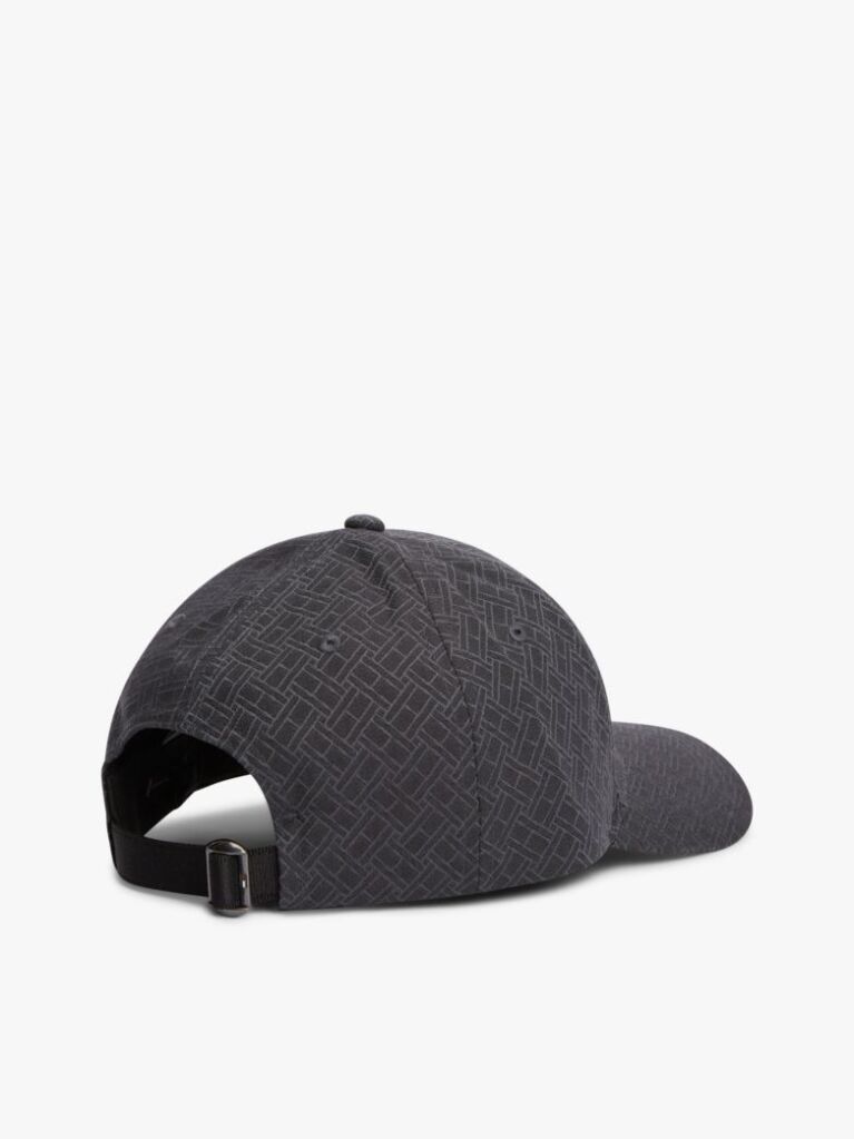 Black Corporate Flag Jacquard Baseball Cap  Men