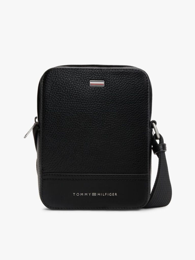 Black Crossbody Reporter Bag  Men