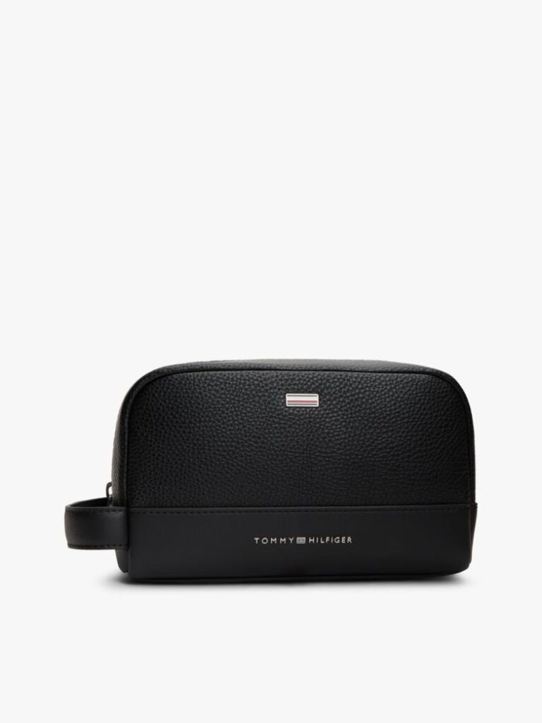 Black Enamel Flag Washbag  Men