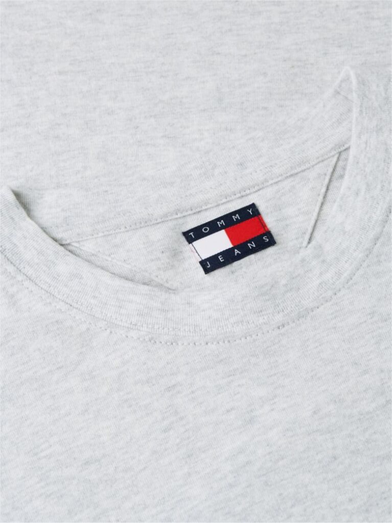 Grey Signature Logo Peached Jersey T-Shirt  Men