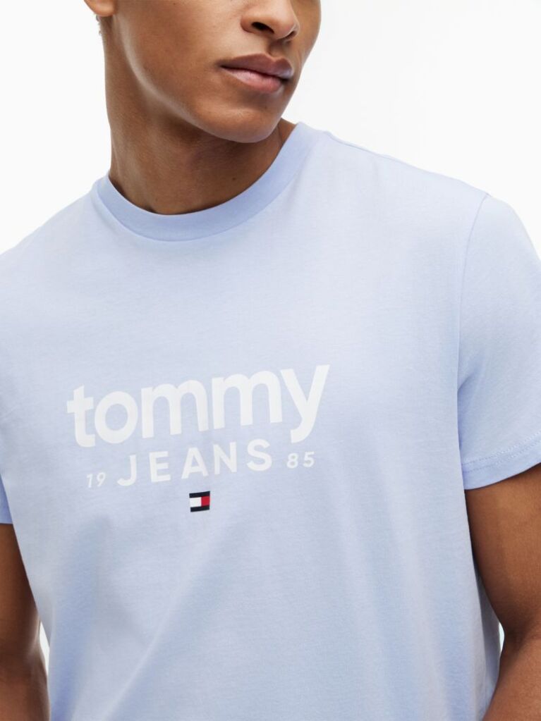 Blue Logo Graphic Slim T-Shirt  Men