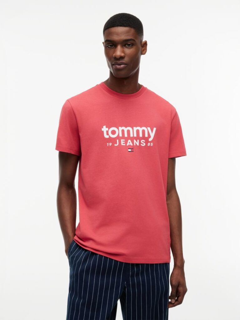Red Logo Graphic Slim T-Shirt  Men