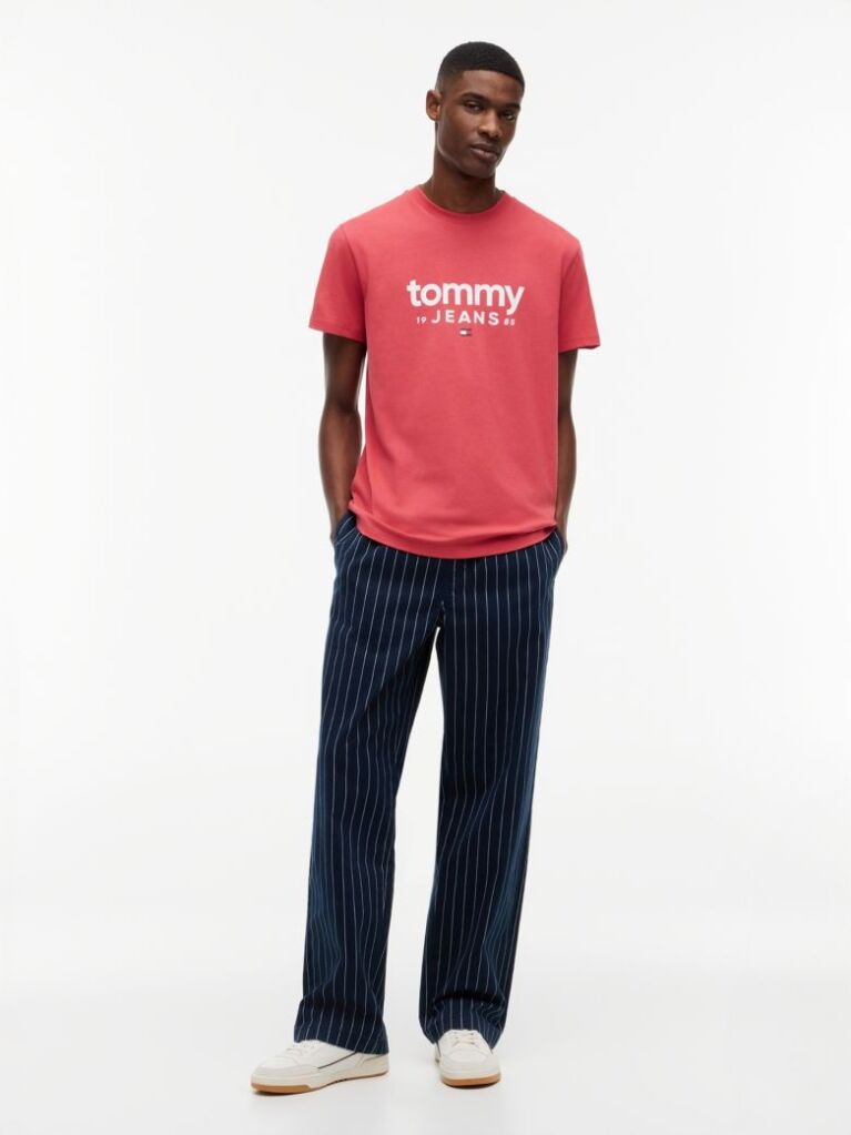 Red Logo Graphic Slim T-Shirt  Men