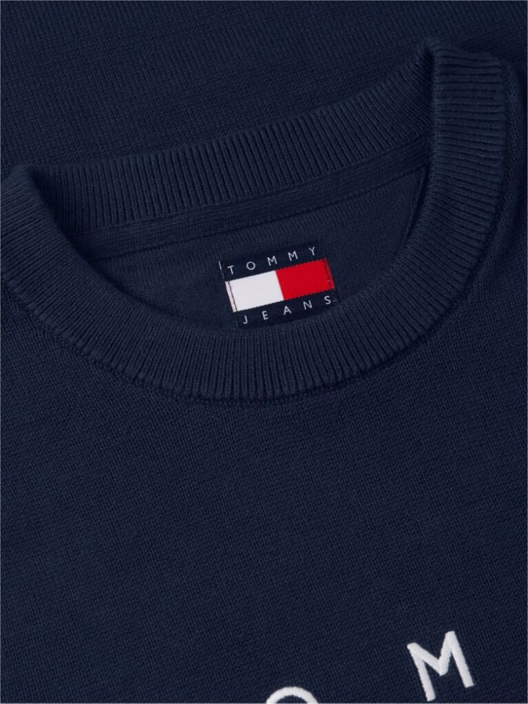 Blue Tommy Flag Slim Mini Jumper Dress  Women