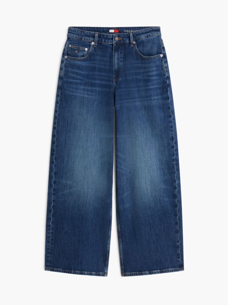 Denim Mid Rise Loose Wide Leg Jeans  Women