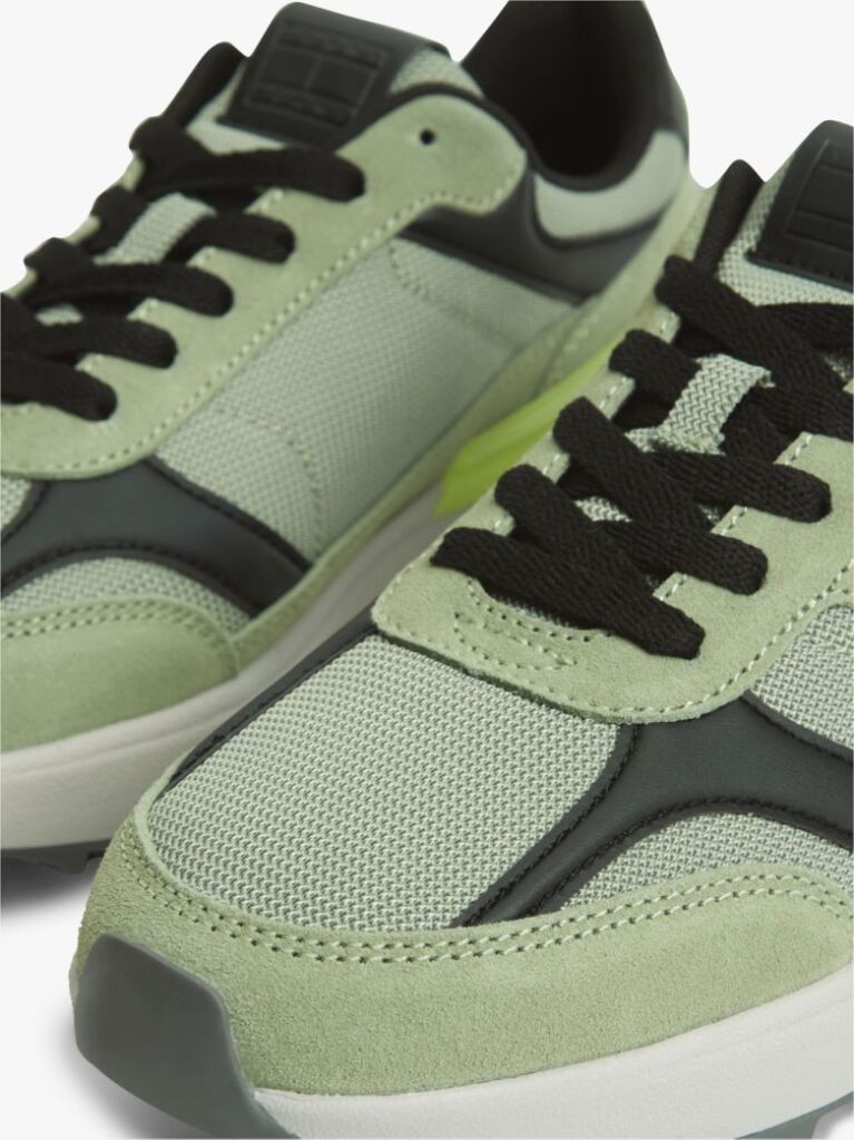Green Tech Mixed Texture Cleat Trainers  Men