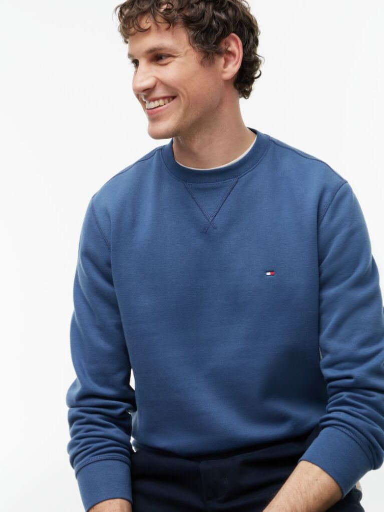 Blue Essential Fleece Sweatshirt  Men