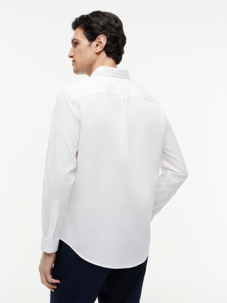 White TH Flex Regular Fit Dobby Shirt  Men