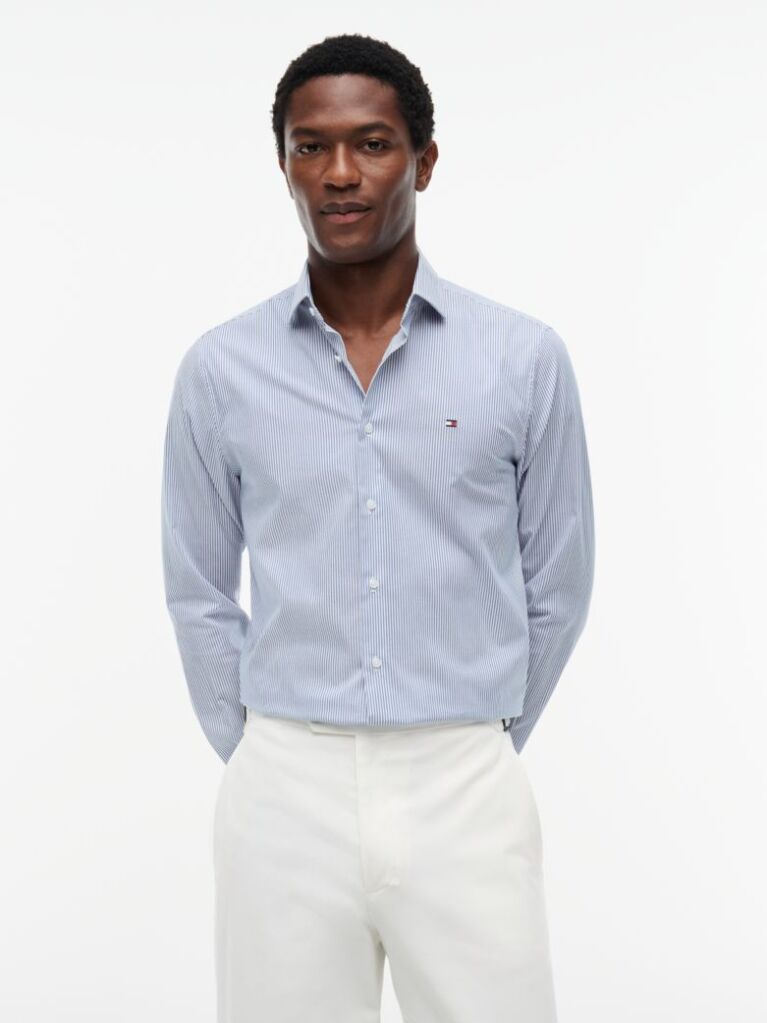 Multi Slim Fit Stripe Shirt  Men